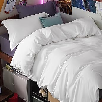 Nestl Twin Duvet Cover Set - Soft Double Brushed Grey Lavender Duvet Cover Twin/Twin XL, 2 Piece, with Button Closure, 1 Duvet Cover 68x90 inches and 1 Pillow Sham