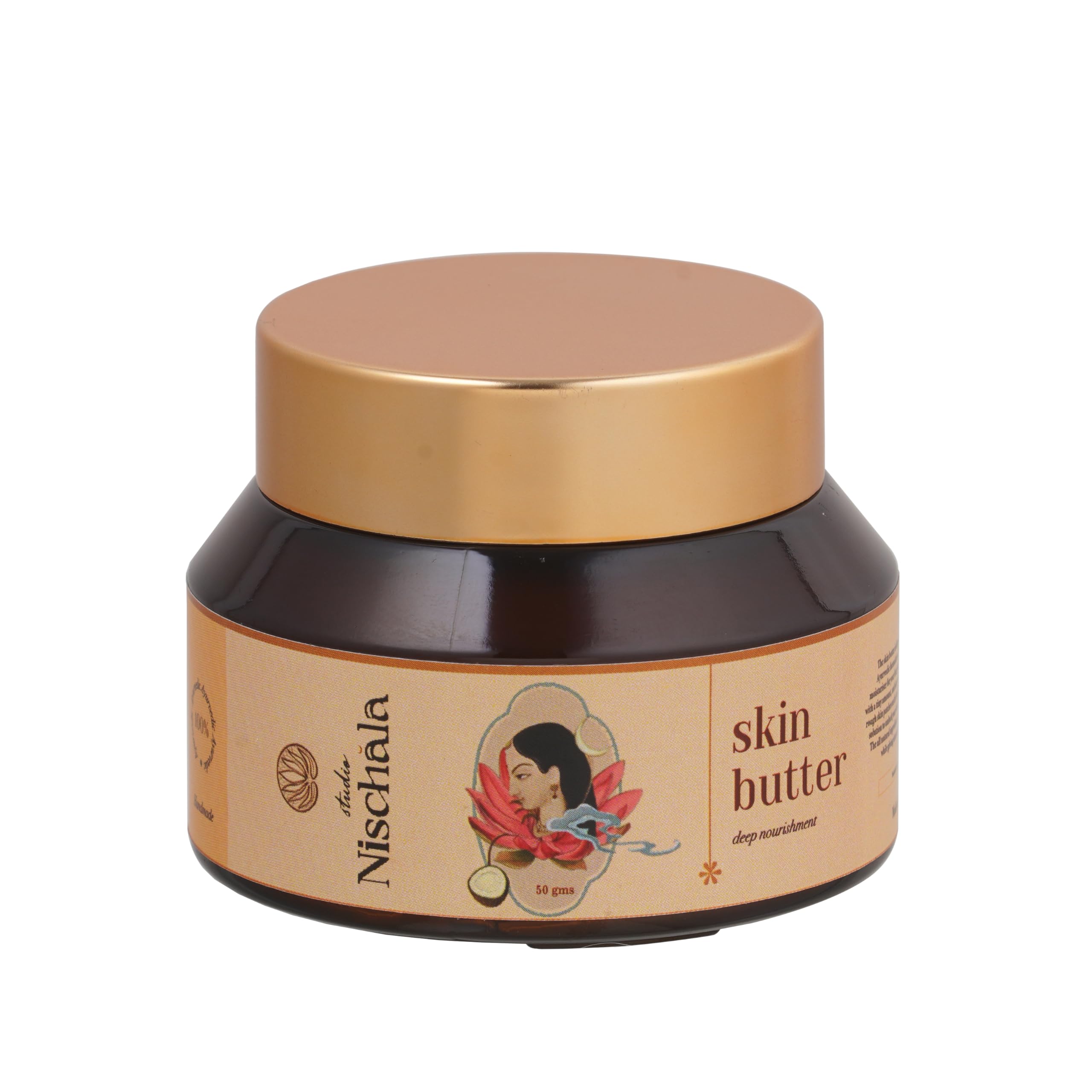 STUDIO NISCHALA Deeply Hydrating Skin Butter – All-Natural Moisturizer for Face & Body, Nourishes & Softens Dry Skin, 100% Natural Ingredients