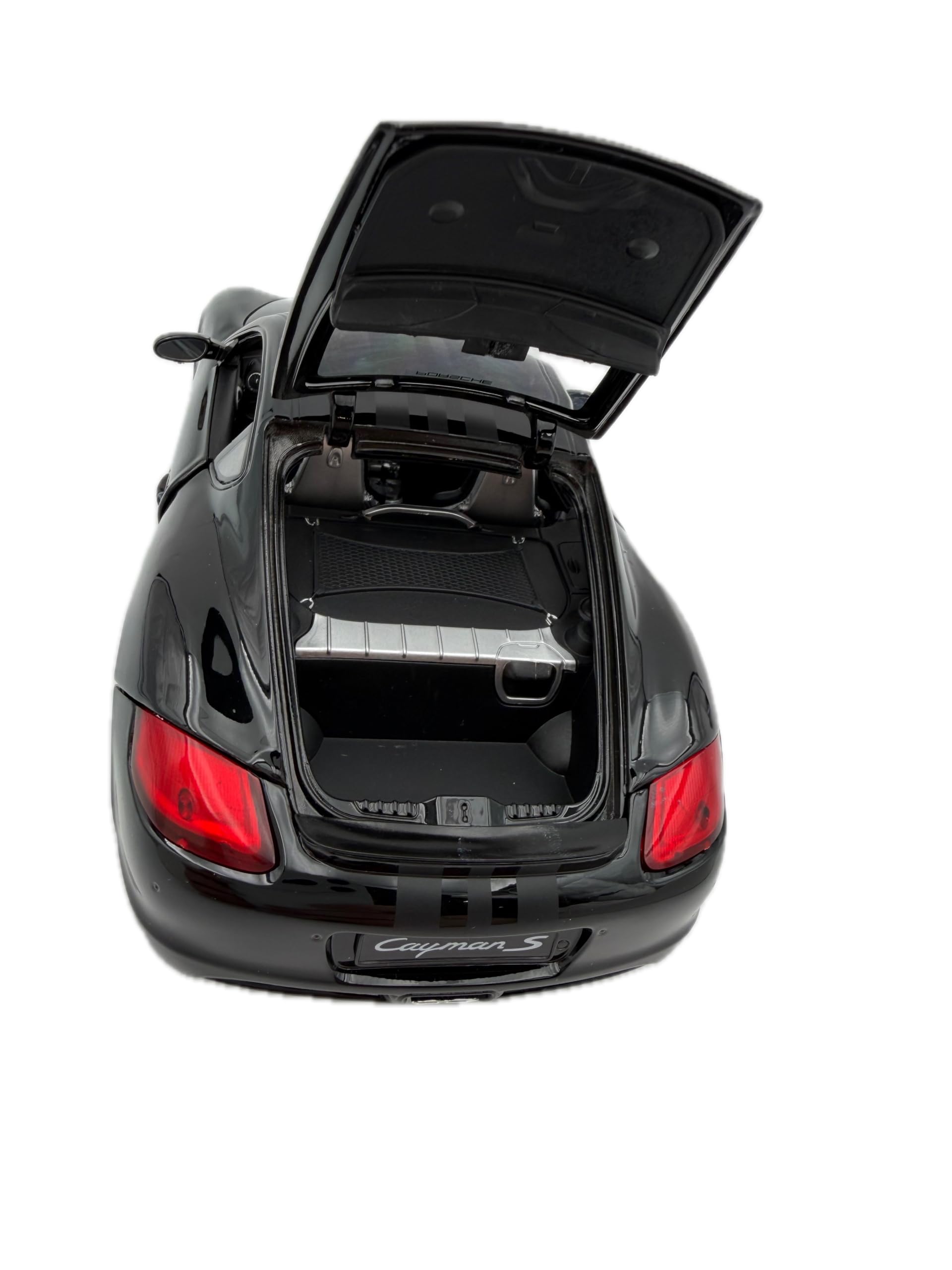 Porsche Cayman S Design Ed.1 Modellauto 1:18, schwarz - Detailgetreues Sammlermodell I GT Marketing I Miniatur Fahrzeug (Museum Edition)