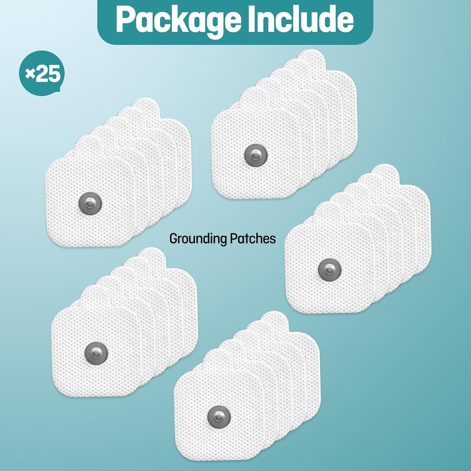 Grounding Patches 25 Pack,Reusable Adhesive Grounding Pad, Grounding Slice for Any Body Part, Earth Connected Grounding Therapy Grounding Products (Grounding Patches(25 Pcs))