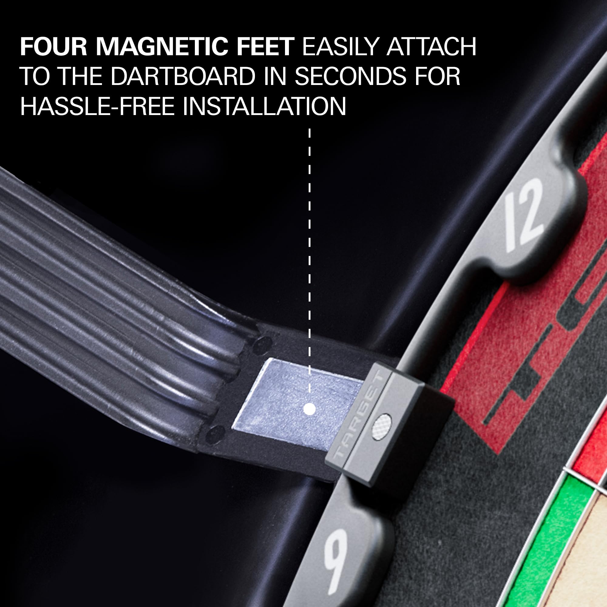 Target Darts Corona Vision Dartboard Lighting System, Black Frame