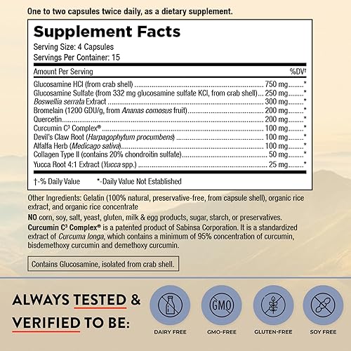 Miniatura 2 de Mt. Angel Vitamins - Solución Articular - Complejo de Curcumina C3, Cúrcuma, Tumérica, Curcumina de Cúrcuma, Suplemento de Apoyo Articular, Tumérico