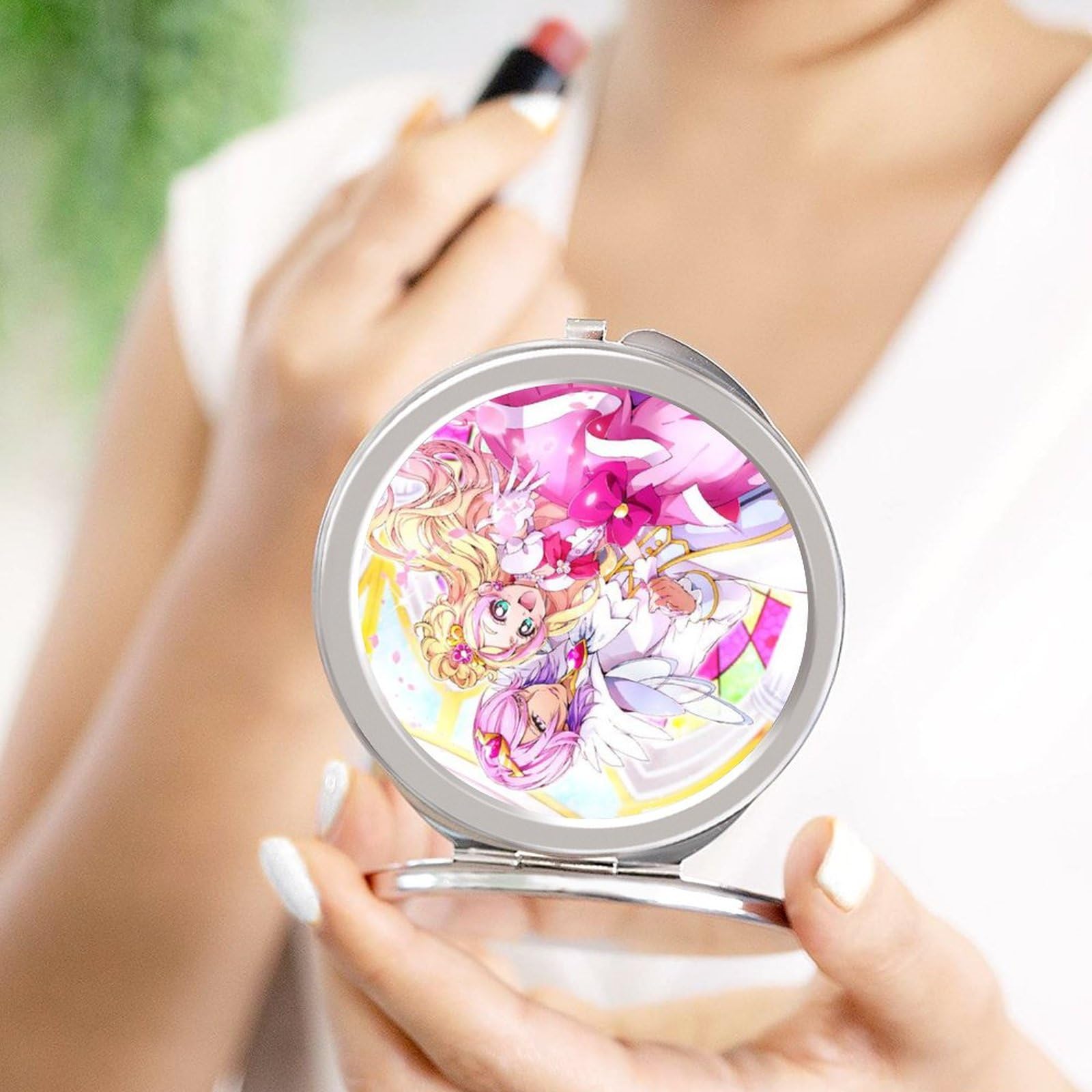 Amazon.co.jp: for プリキュア 化粧鏡 コンパクトミラー 化粧ミラー 2