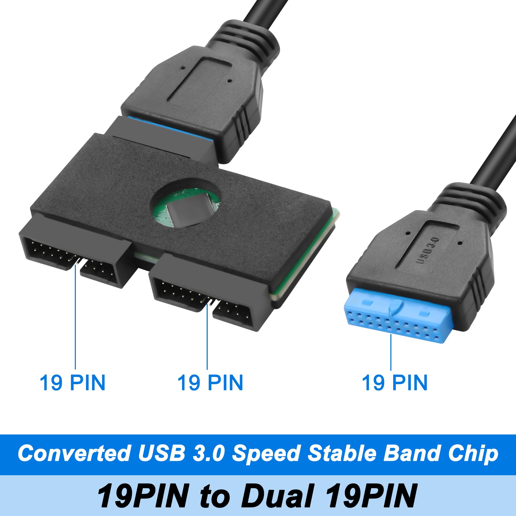 Gintai Cavo USB 9 pin maschio per scheda madre a USB 2.0 tipo A maschio 9 pin USB Motherboard maschio Header to Single USB 2.0