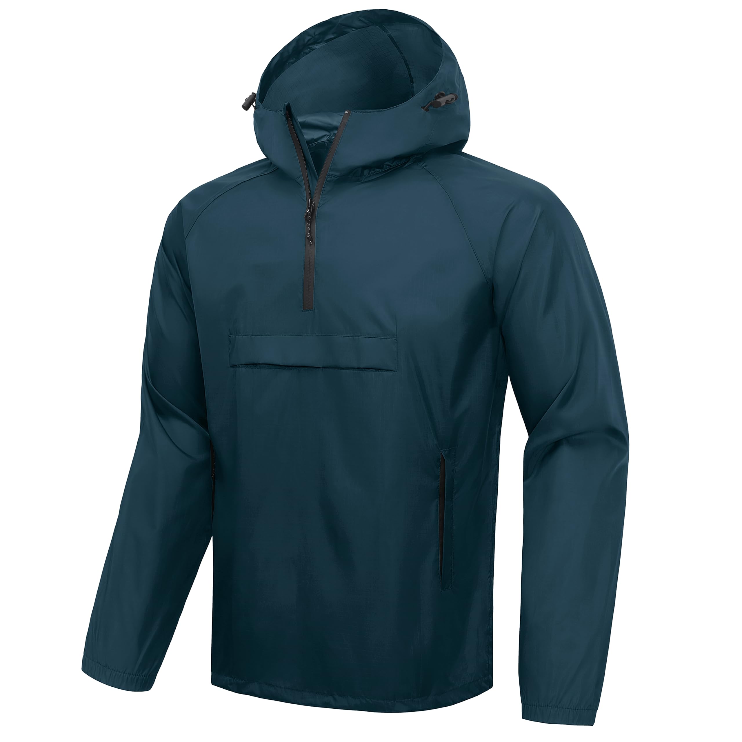 SWISSWELL Men's Rain Jacket Waterproof Lightweight Pullover with Hood