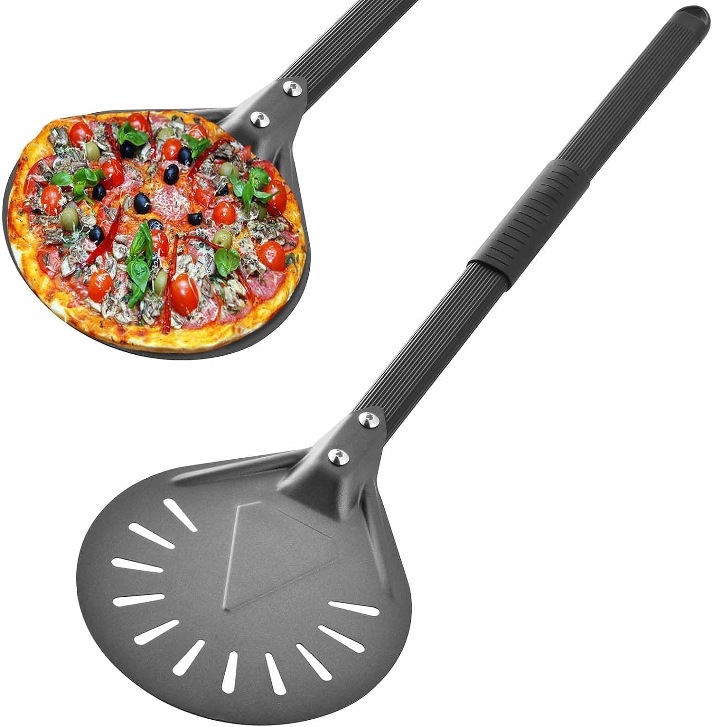 QMona Pizza paddle 9inch Pizza Turner, Turning Peel