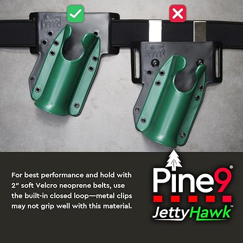 Vista 8 de JettyHawk - Funda para caña de pescar – Soporte para caña de pescar manos libres – Fabricado en Estados Unidos – transporte de cadera derecha