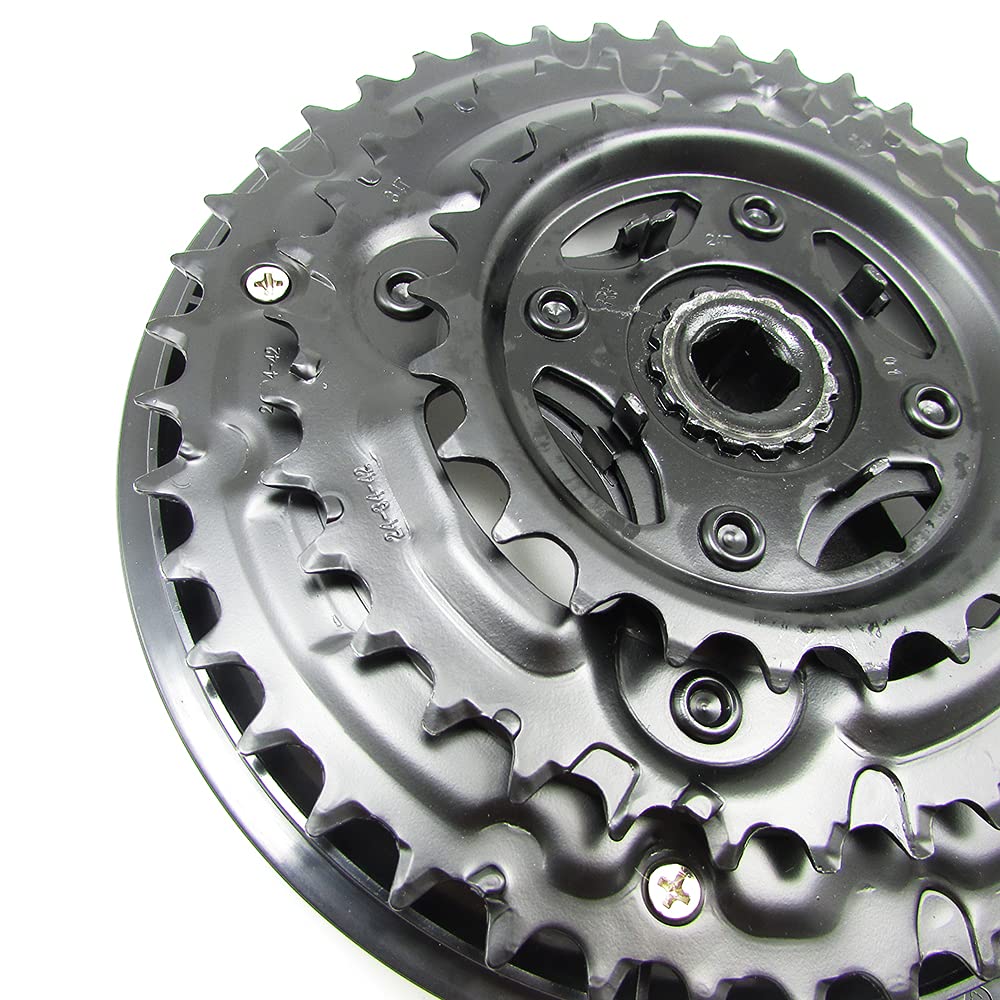 Amazon | PROWHEEL 7/8/9速 24/34/42T MTB 自転車クランクセット MTB