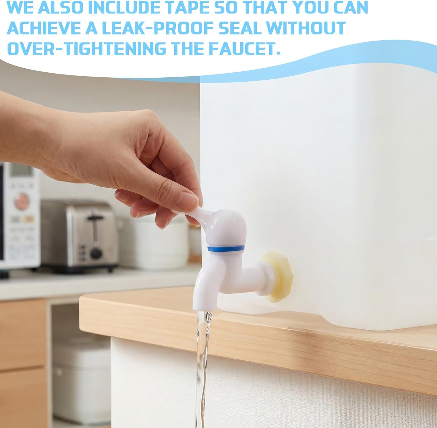 Maxdot 2 Pcs 5.3 Gallon Plastic Dispenser Carboy with Spigot Water Container with Spigot Camping Water Jug Storage for Lab, Pharmaceutical, and Industrial Use