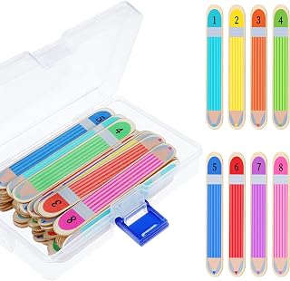 Qualirey 64 Pieces Flip Name Sticks Student Grouping Pencils Multicolor Pencil Flip Stick Teacher Student Grouping Pencils Educational and Learning Classroom Supplies