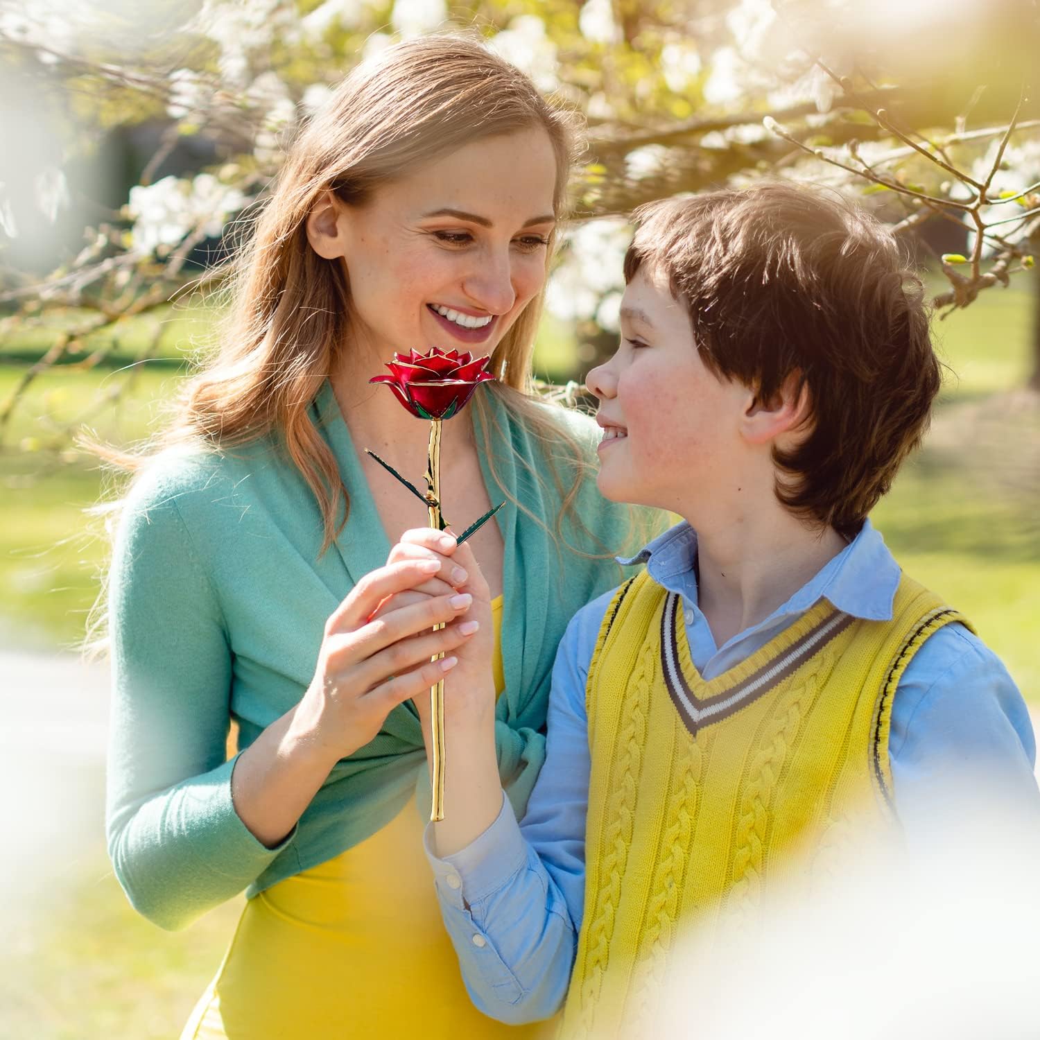 Anniversary Birthday Gifts for Women Forever Gold Dipped Rose Christmas Women Gifts 24k Gold Plated Eternal Flower Love Romantic Rose Gifts Box for Anniversary Valentines Day,Mothers Day,Birthday(red) - Image 4