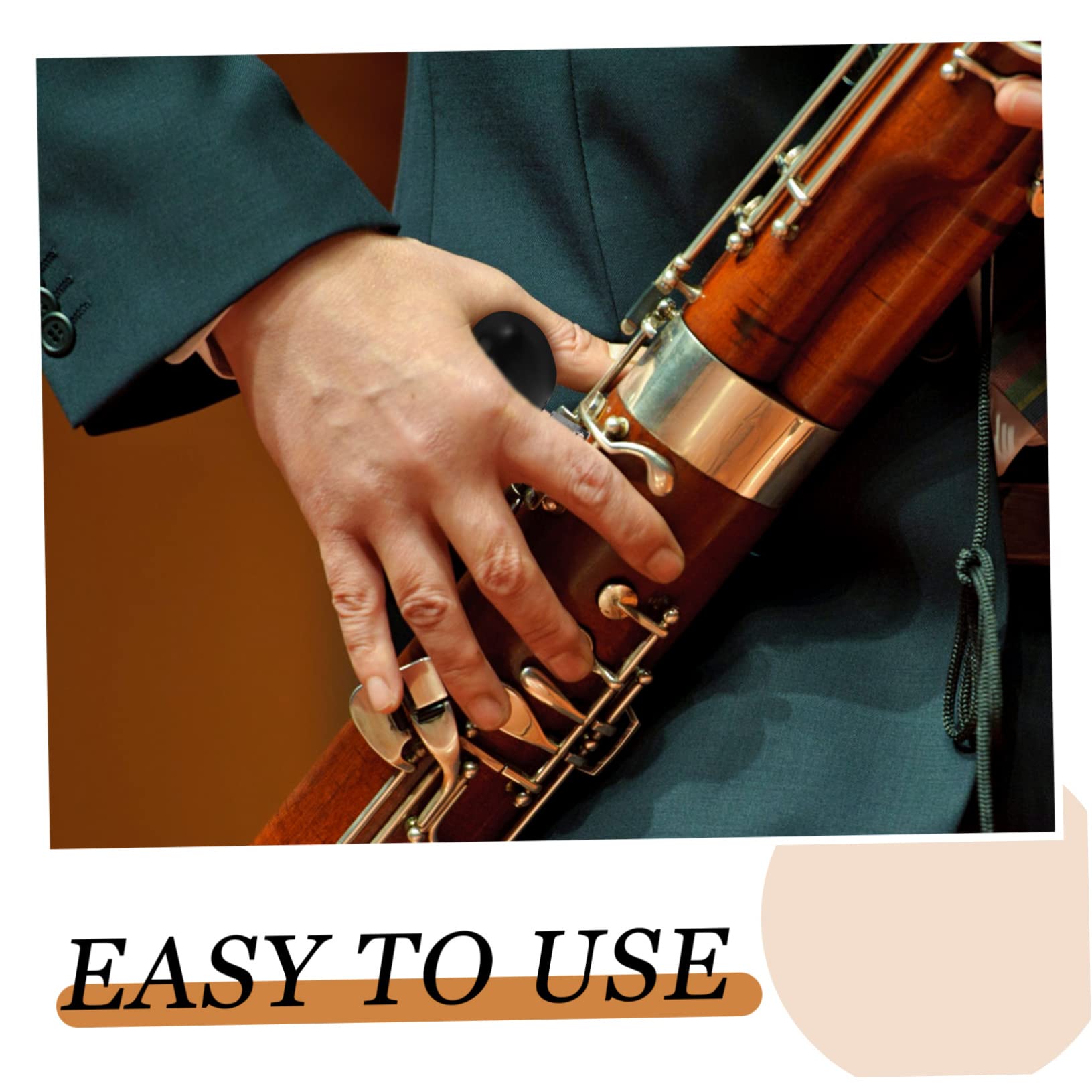 TOYANDONA 3pezzi Supporto Per Fagotto Con Base Stabile e Manico Rimovibile Accessorio Per Strumenti Musicali Design Ergonomico Per La Pressione Sul Polso Durante La Pratica