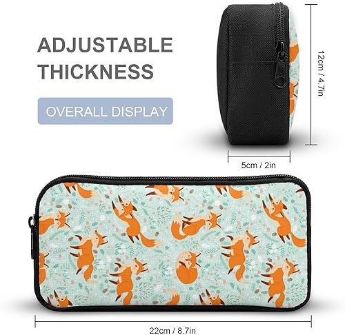 Miniatura 7 de Juego de 3 mochilas de dibujos animados, ligera y duradera, bonita bolsa para portátil con bolsas de almuerzo, elegante mochila para hombros, Zorro