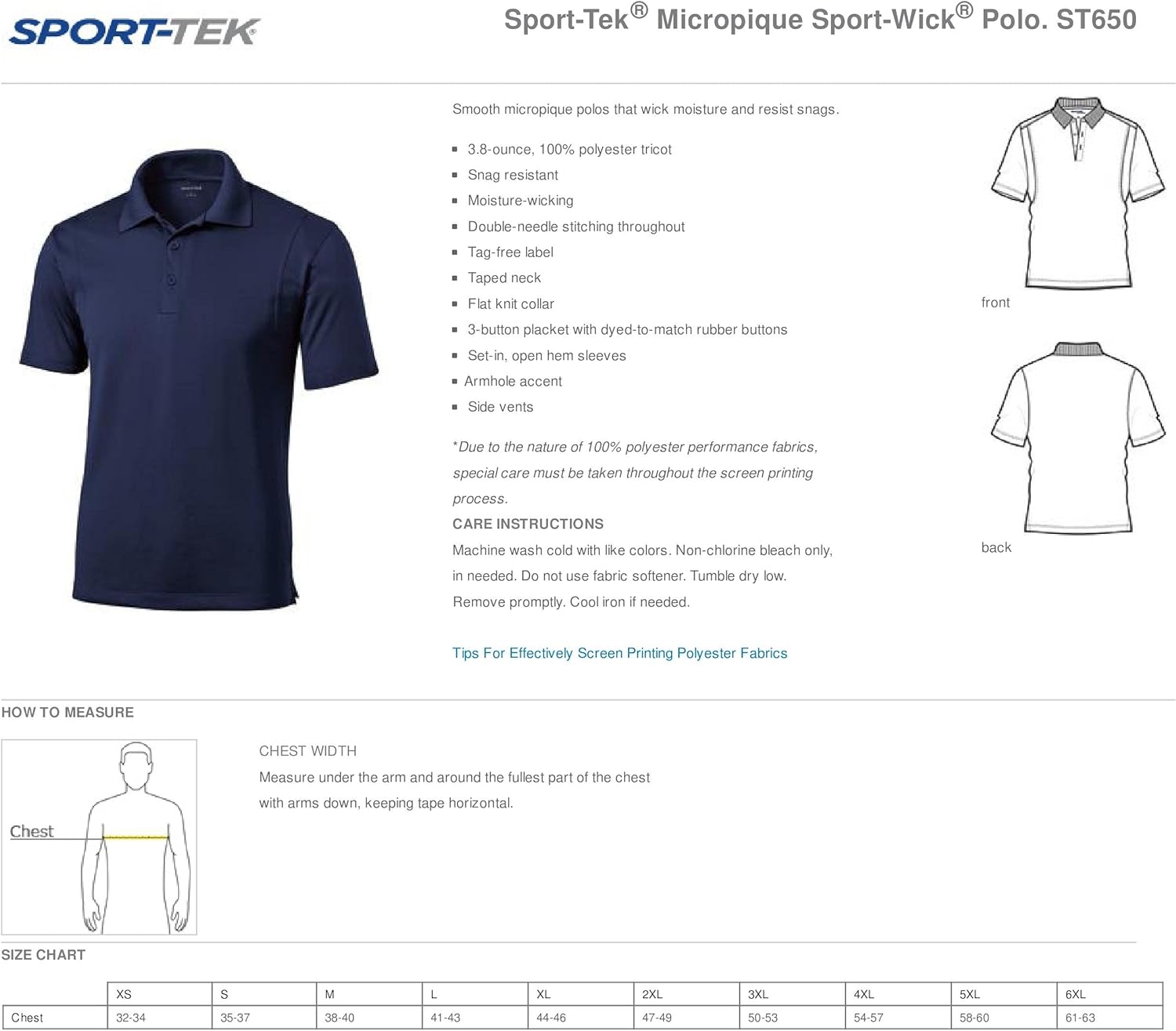 NCAA Men's Prime Athletic Logo Micro Pique Polo with Self Collar - Image 2