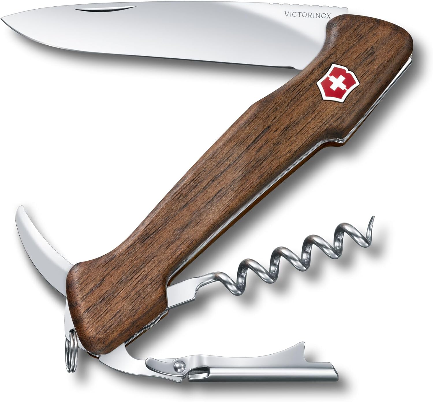 Victorinox Wine Master 6 Functions With Pouch Swiss Army Knife For the Wine Connoisseur in Walnut Wood 5.1 inches