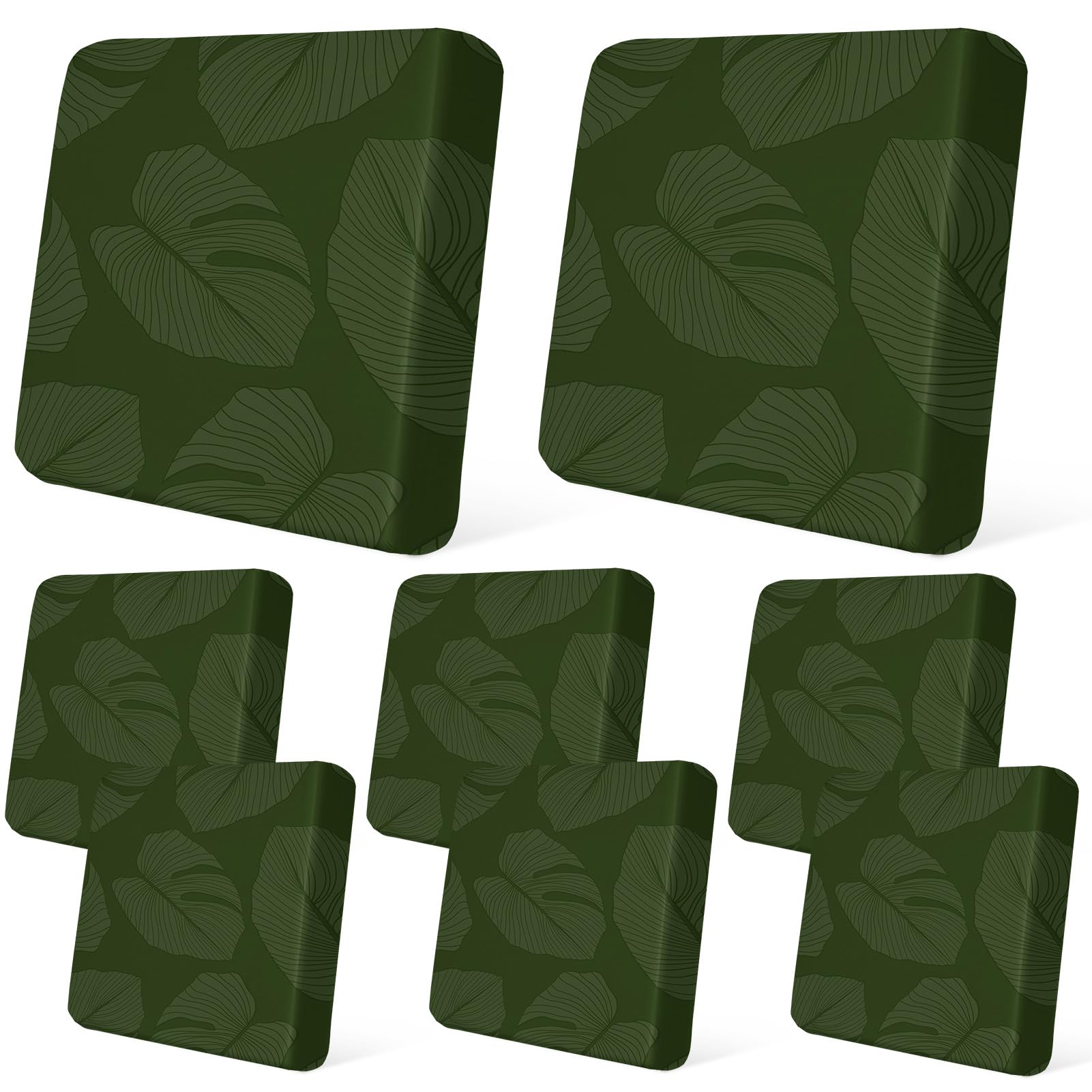 8Pcs Patio Cushion Covers Stretch Outdoor Furniture Protector Slipcovers