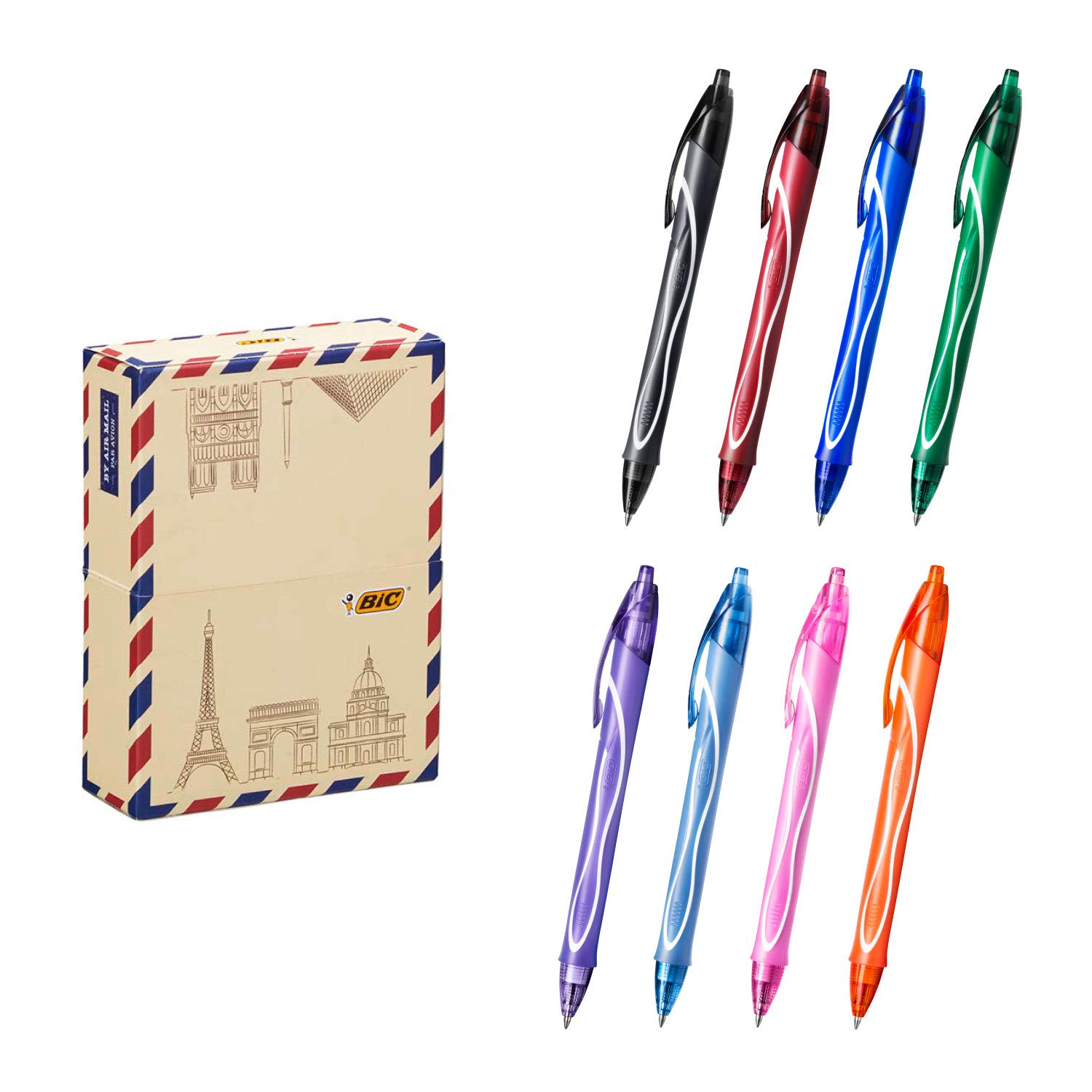 Amazon | ビック ジェルボールペン ジェロシティ 8色 フレンチ