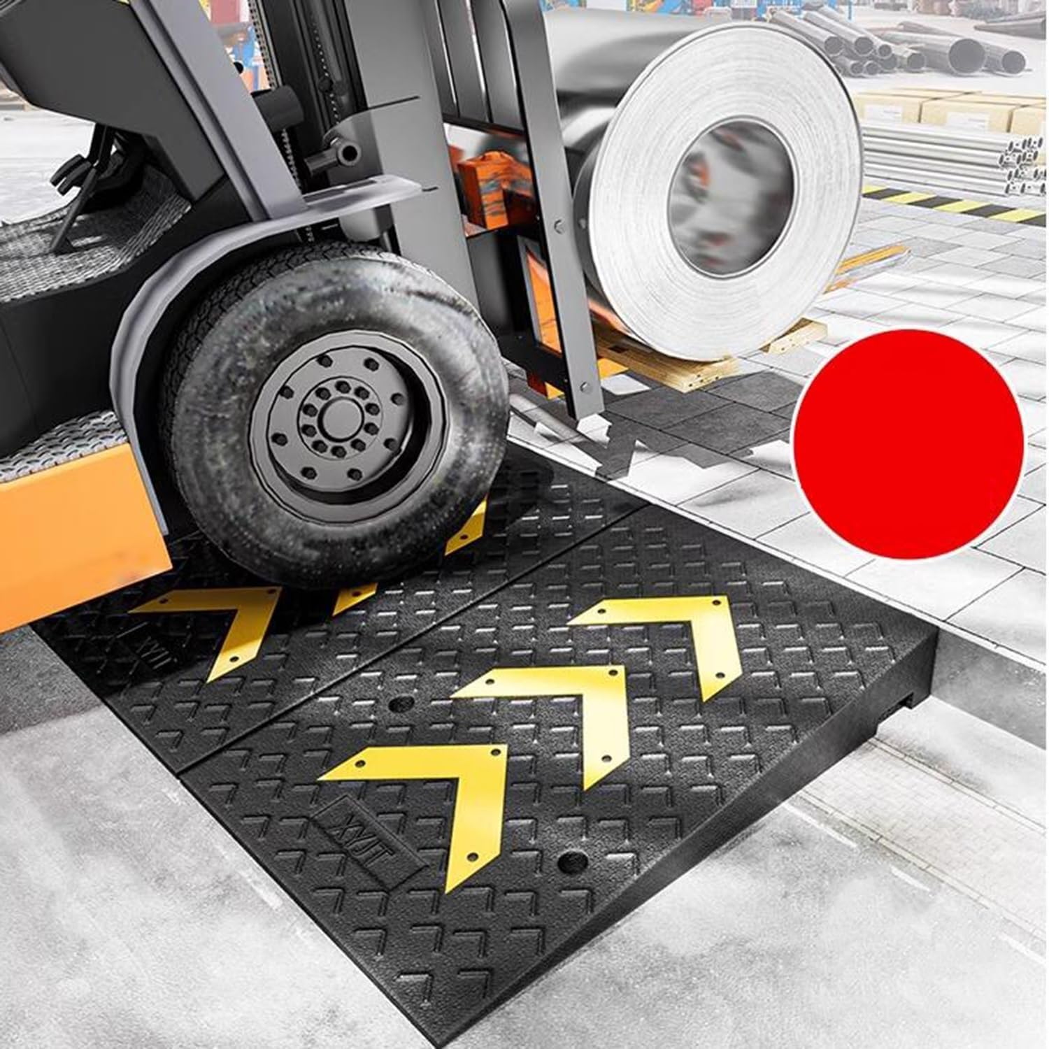 Rampa plegable para silla de ruedas, rampa de umbral de 4 a 13 cm para el hogar, coche, garaje, entrada, rampa de acceso antideslizante de aluminio ligero