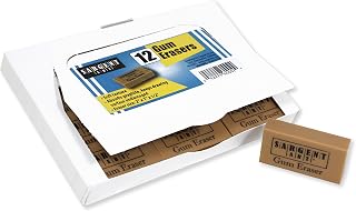 Sargent Art 12 Count Artist Gum Eraser, 2" x 1" x 1/2"