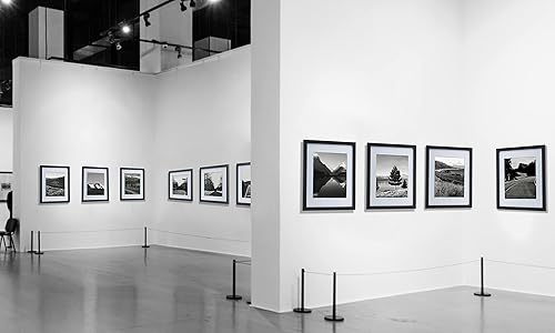 Miniatura 7 de HEART ART Juego de 9 portarretratos negros de 12 x 12 pulgadas, para fotos de 8 x 8 pulgadas con paspartú o de 12 x 12 pulgadas sin paspartú, marcos