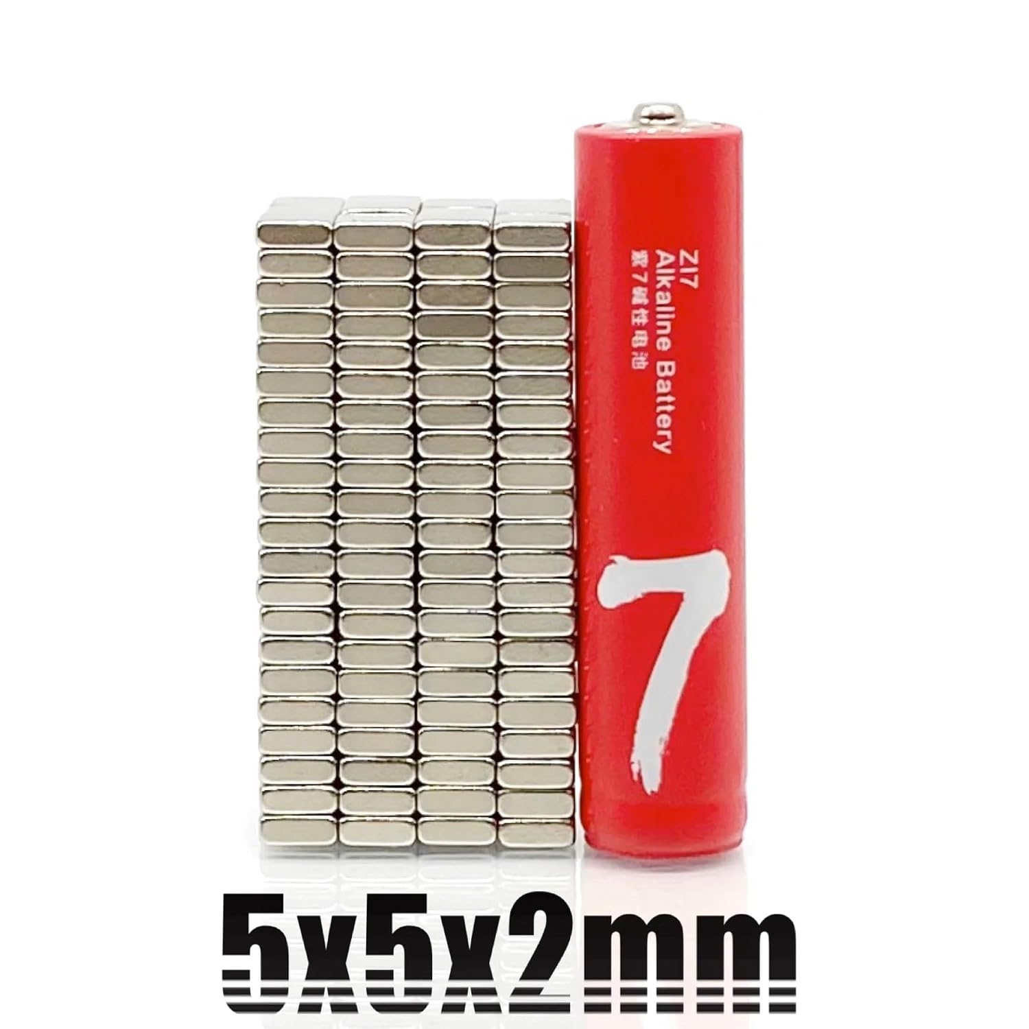 50/100/200/500/1000PCS 5x5x2 Super Square NdFeB Rare Earth 5 * 5 * 2 Neodymium Sheet 5x5x2mm Magnet(5x5x2(200Pcs))