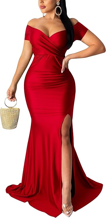 Off Shoulder Maxi Gown