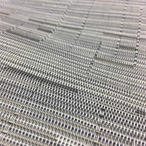 Miniatura 6 de Red-A - Manteles individuales de vinilo tejido para mesa de comedor, duraderos, resistentes al calor, lavables, para mesa redonda, juego de 4, color