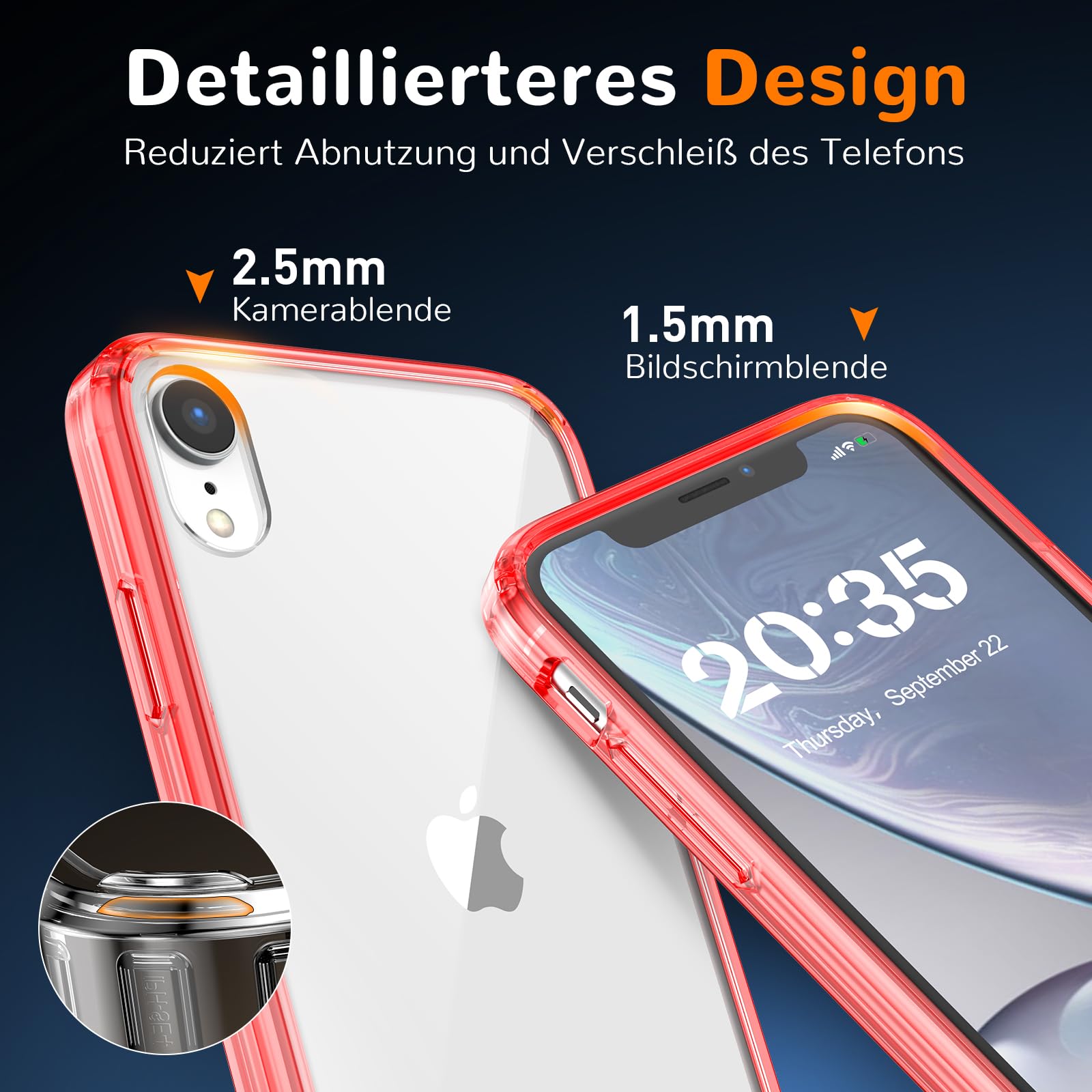 Clear Case for iPhone 15, Ultra Thin, Shockproof TPU Cover, Anti-Yellowing, Crystal Clear, Phone Case for Apple iPhone 15 - Clear — view 202