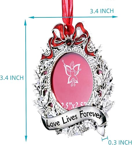 Miniatura 9 de GUOER Adornos para árbol de Navidad, regalo de recuerdo, decoración del hogar, decoraciones de Navidad, regalos de Navidad, colgante con marco de