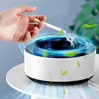 Purificador de ar 2 em 1 multifuncional cinzeiro purificador de ar com filtro, cinzeiro multifuncional para cigarros internos e externos, escritório doméstico (branco)