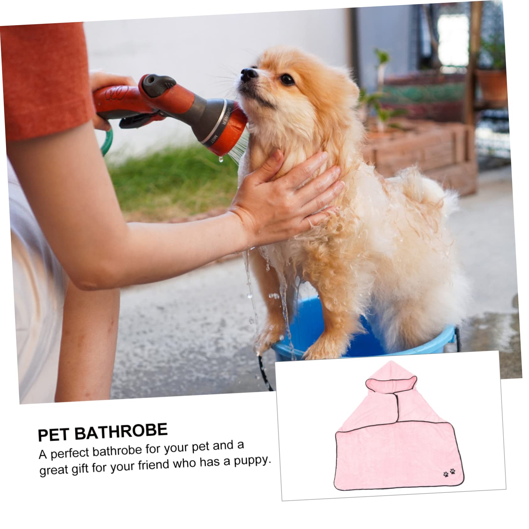BESPORTBLE 2 Pièces Peignoir pour Animaux De Compagnie Serviette De Bain pour Chat Serviette De pour Chien Serviettes De Corps Serviettes pour Chien pour Sécher Les Chiens Serviettes De Bain