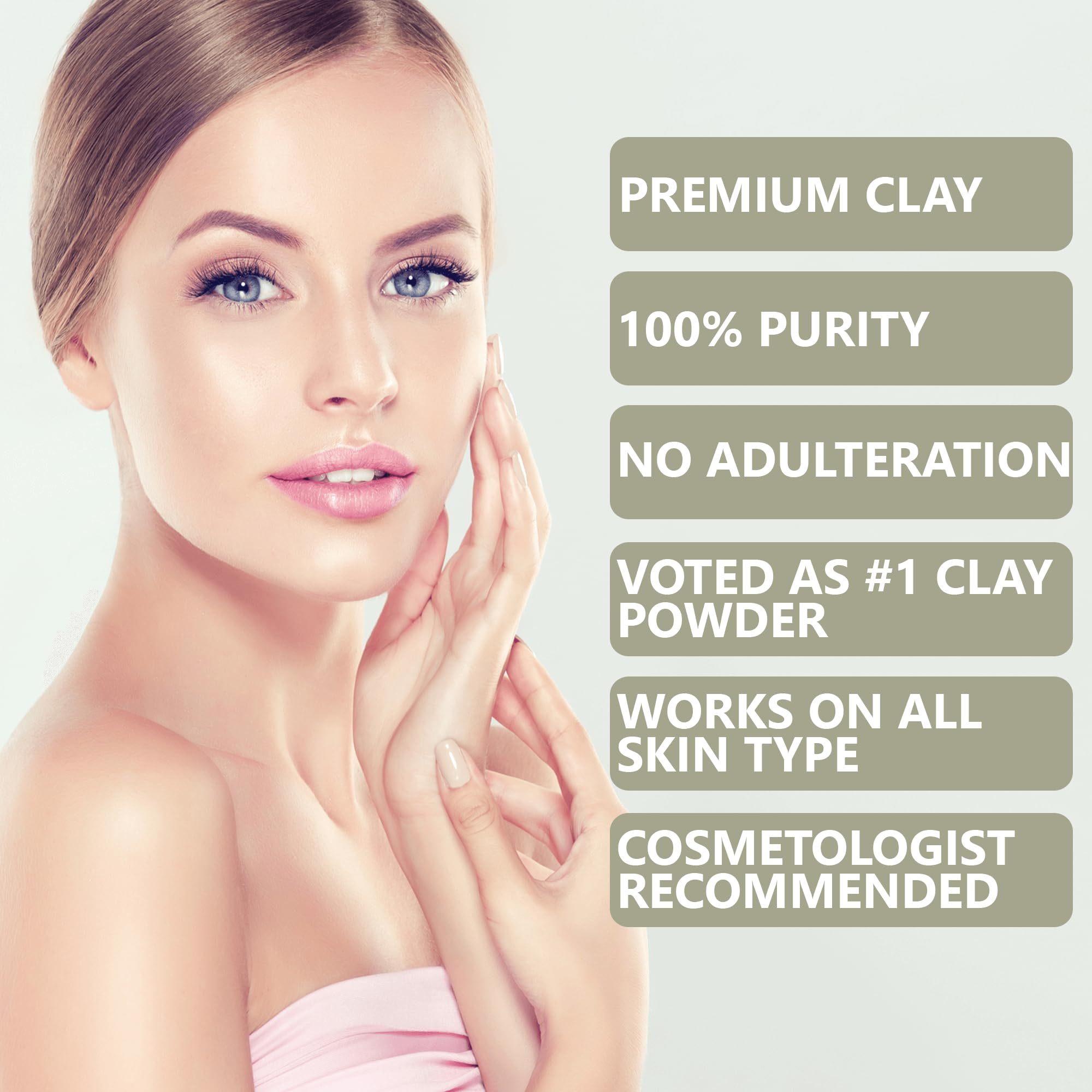 Hollywood Secrets Clay Powders 200gms (Pure Rhassoul Brown Clay) 1