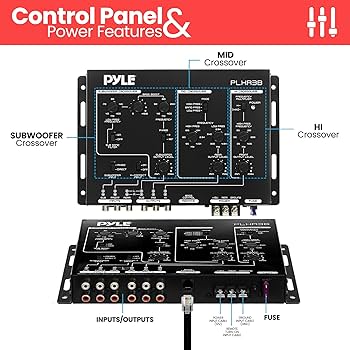 ECA-3 電子クロスオーバーアンプ Amazon.co.jp: Pyle 3ウェイ電子オーディオクロスオーバー