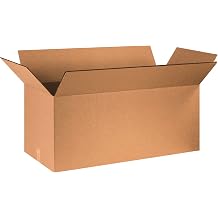 Boxes Fast BFHD402020DW Double Wall Corrugated, Heavy-Duty Cardboard Boxes, 40" x 20" x 20", for Shipping, Packing and Moving Protection, Kraft Pack of 5