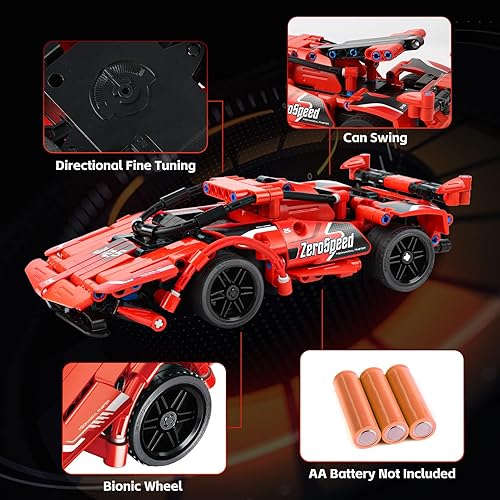 Miniatura 6 de Juguete de control remoto, el mejor regalo de cumpleaños para edades de 6, 7, 8, 9, 10, 11, 12 años, niños y niñas, 2 en 1, bloques de construcción