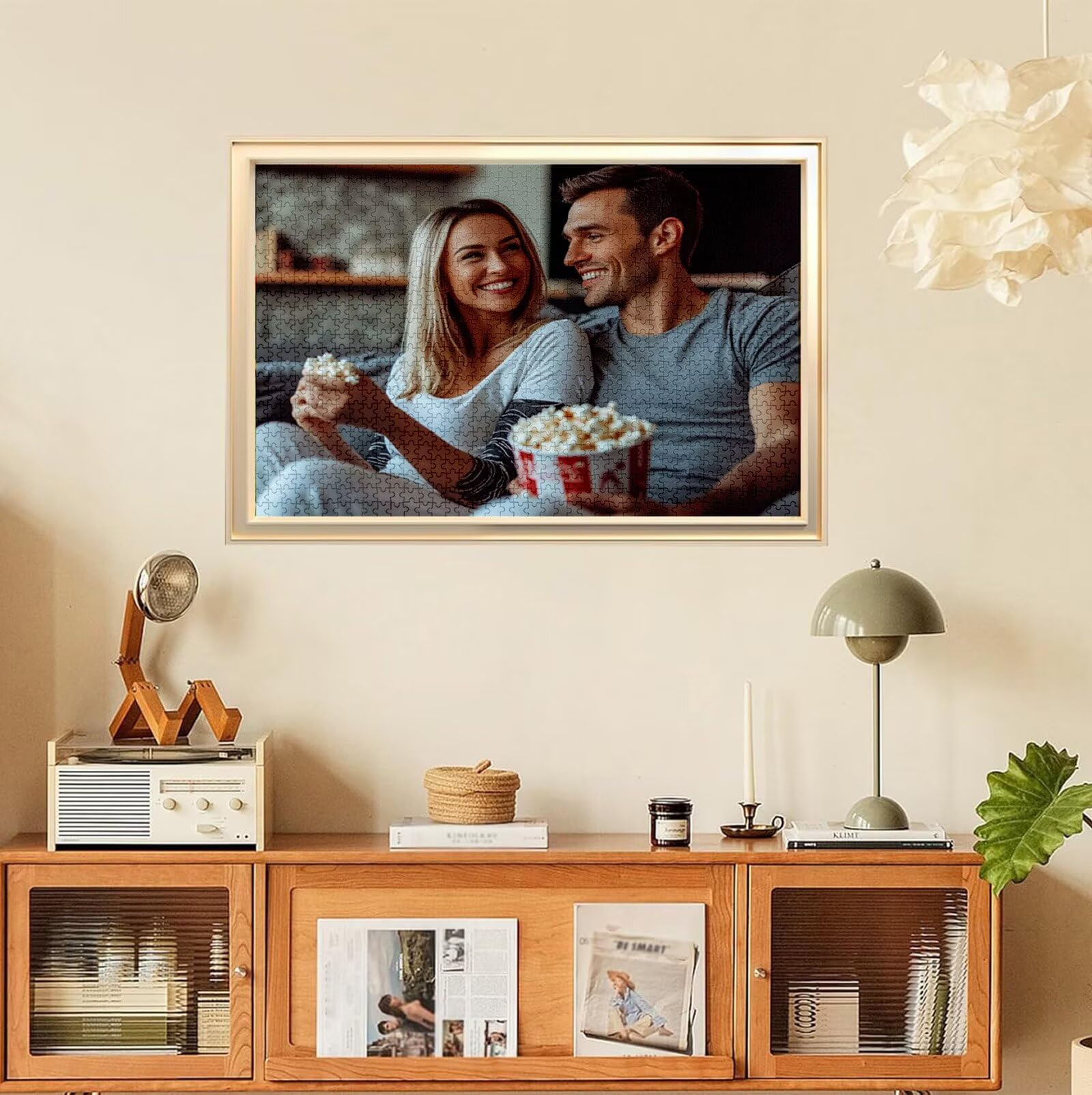 Puzzle Personalizado con Foto, Personalizada Rompecabezas Personalizado Diseña tu Logo Foto o Texto, Personalizado Navidad Halloween San Valentín Parejas Niños Familia Amigos h-597