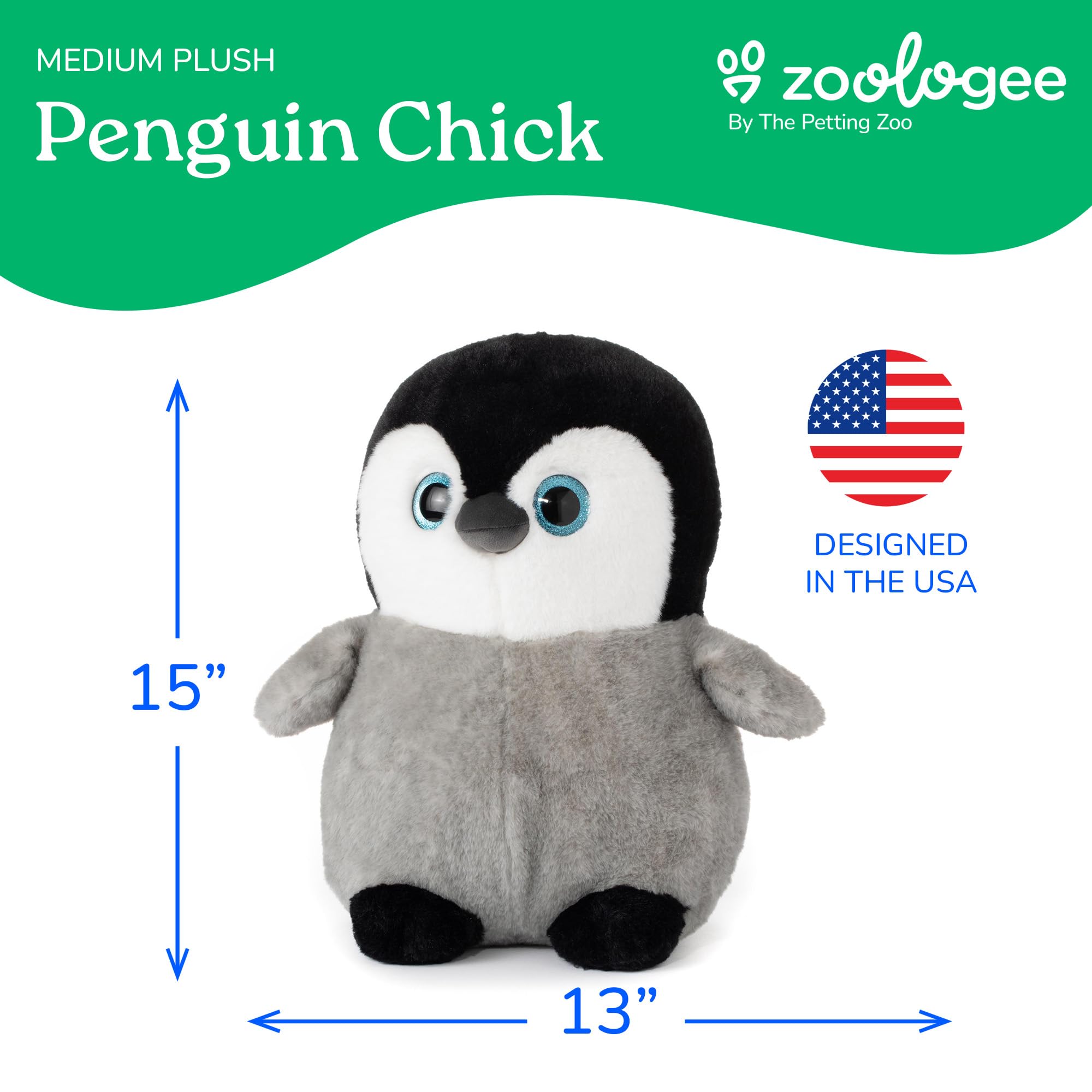 Amazon.com: The Petting Zoo Penguin Chick Stuffed Animal