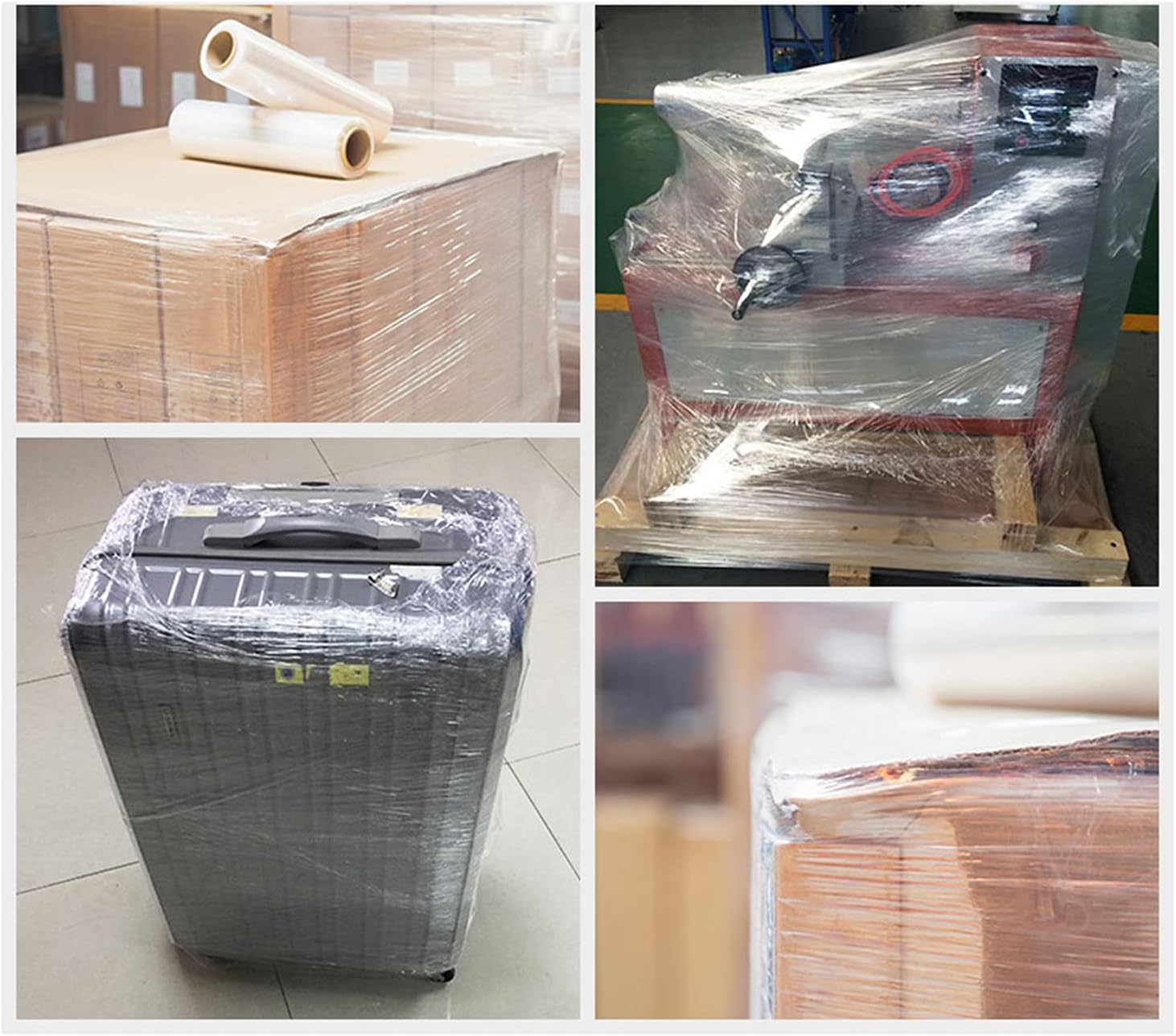 ZLY Stretch Film 19.64 Inch x 1312 Feet x 80 Gauge - Industrial Strength Plastic Wrap Roll, Stretch Wrap Film, Adhering Heavy Duty Clear Hand Shrink Wrap for Packing, Pallet, Moving, Cling : Office Products