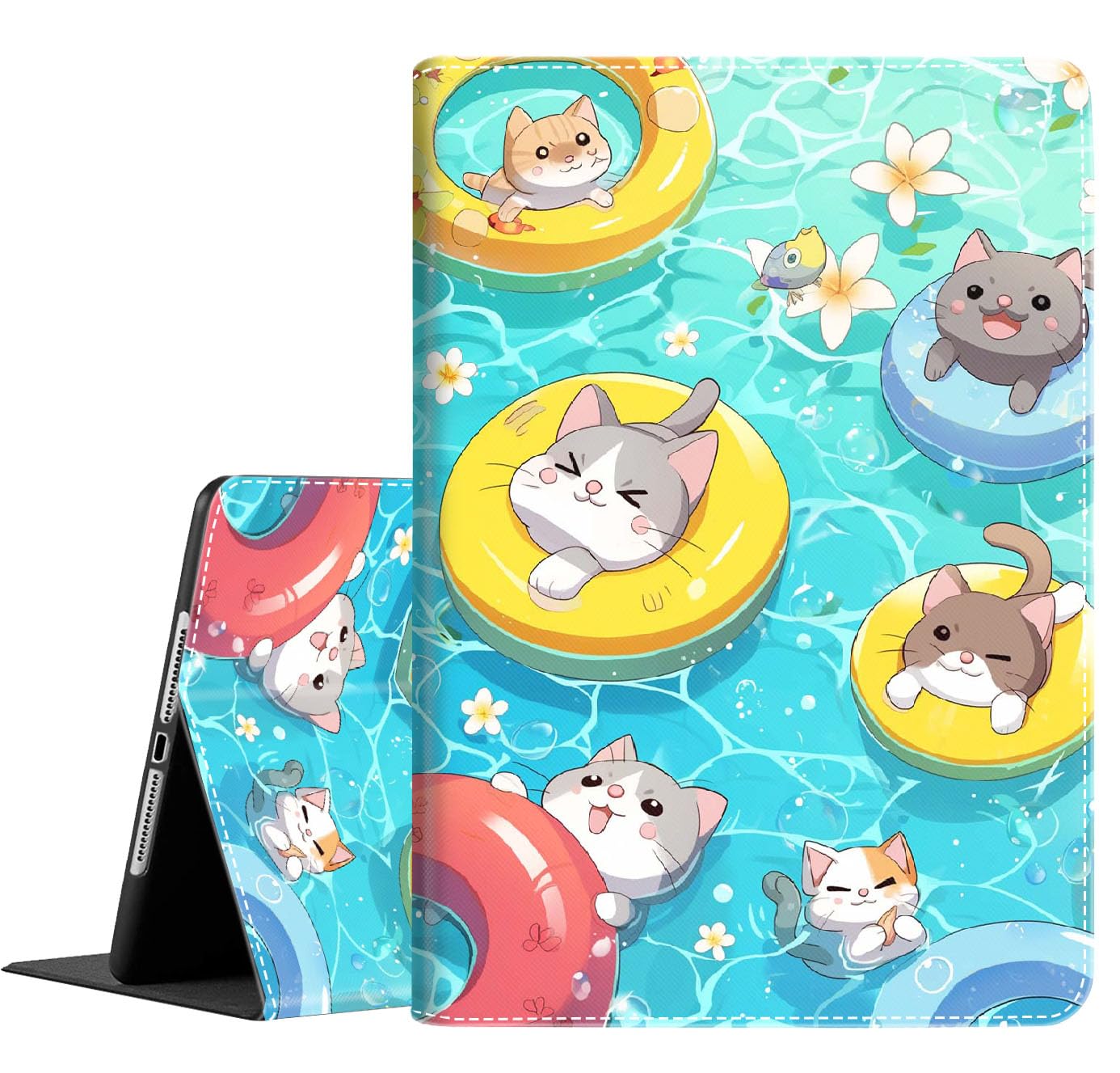 Cute Dog Paw Print Case For IPad Pro 11 Inch 4th/3rd/2nd/1st Gen & IPad Air 4/5 - Multi-Angle Stand Cover