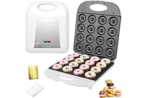 1400W Mini Donut Maker with Non-Stick Coating