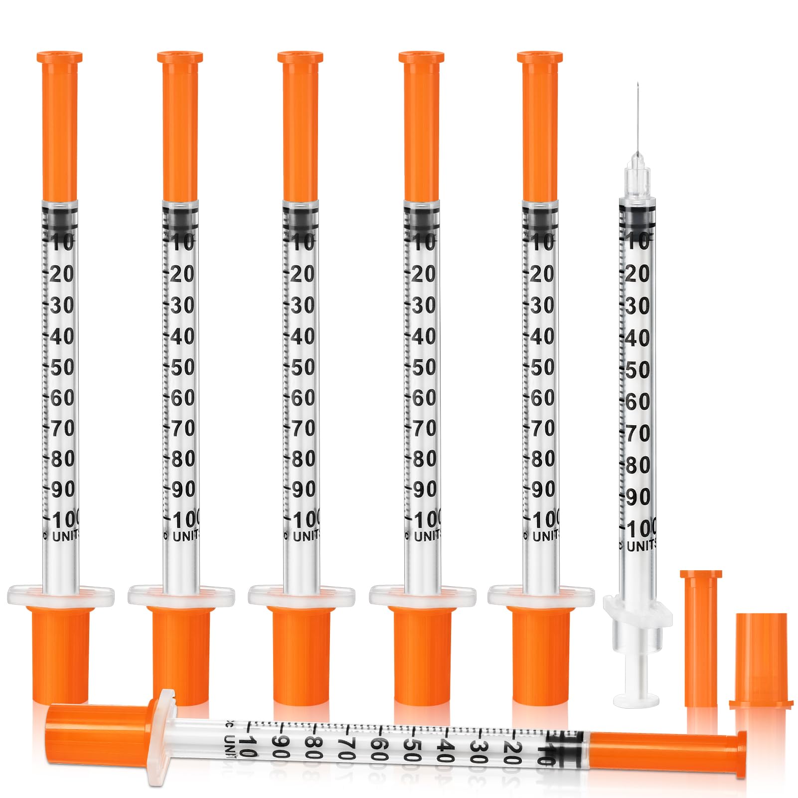 1ML 30G 1/2"(13mm) Individually Wrapped Disposable Syringes 100 Pack Lab Supplies Dispensing Scientific Supplies(1CC 30G 1/2"-100PACK)