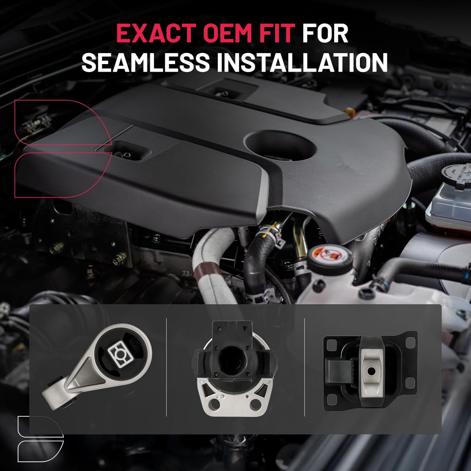 BDFHYK 3PCS Engine Motor and Trans Mounts Compatible with Ford Focus 2005-2007 2.0L l4 Replace A5312,3S4Z6038BA,5S4Z6038AA,5S4Z6038BA,5S4Z6038BB,5S4Z6038CA,9T1Z6038A,A2939,9T1Z6068B,YS4Z6068AA,A2986