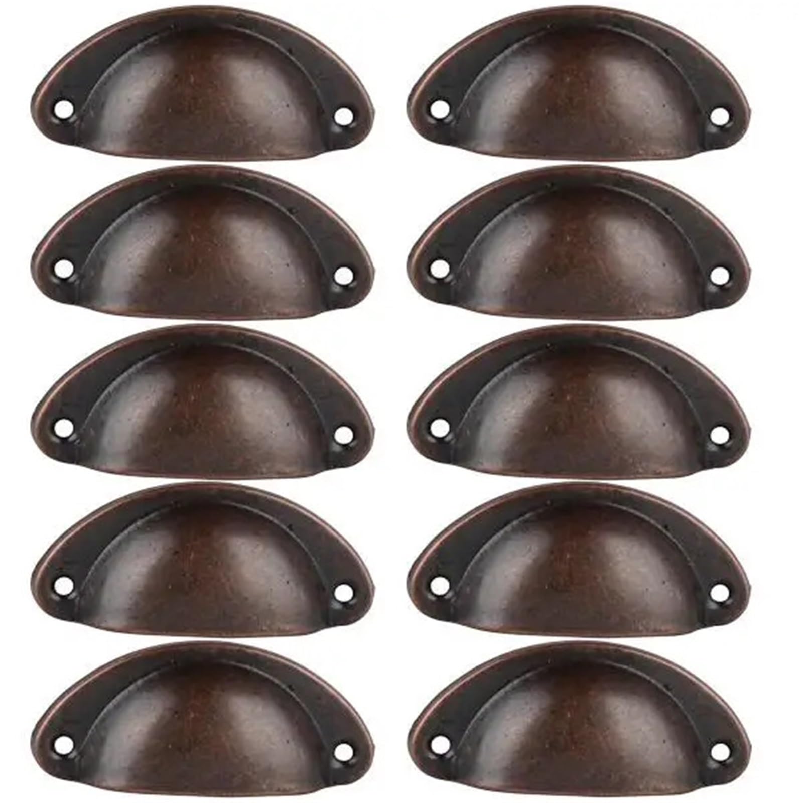 ZHSOAO 10 Pcs 82mm Vintage Sturdy Shell Pull Handle Screws for Cupboard Cabinet for Cabinet Cupboard