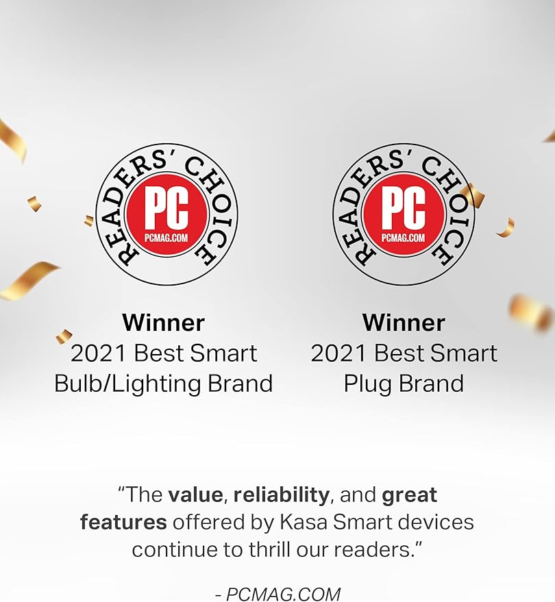 Kasa Smart Plug Power Strip HS300, Surge Protector with 6 Individually Controlled Smart Outlets and 3 USB Ports, Works with Alexa & Google Home, No Hub Required , White