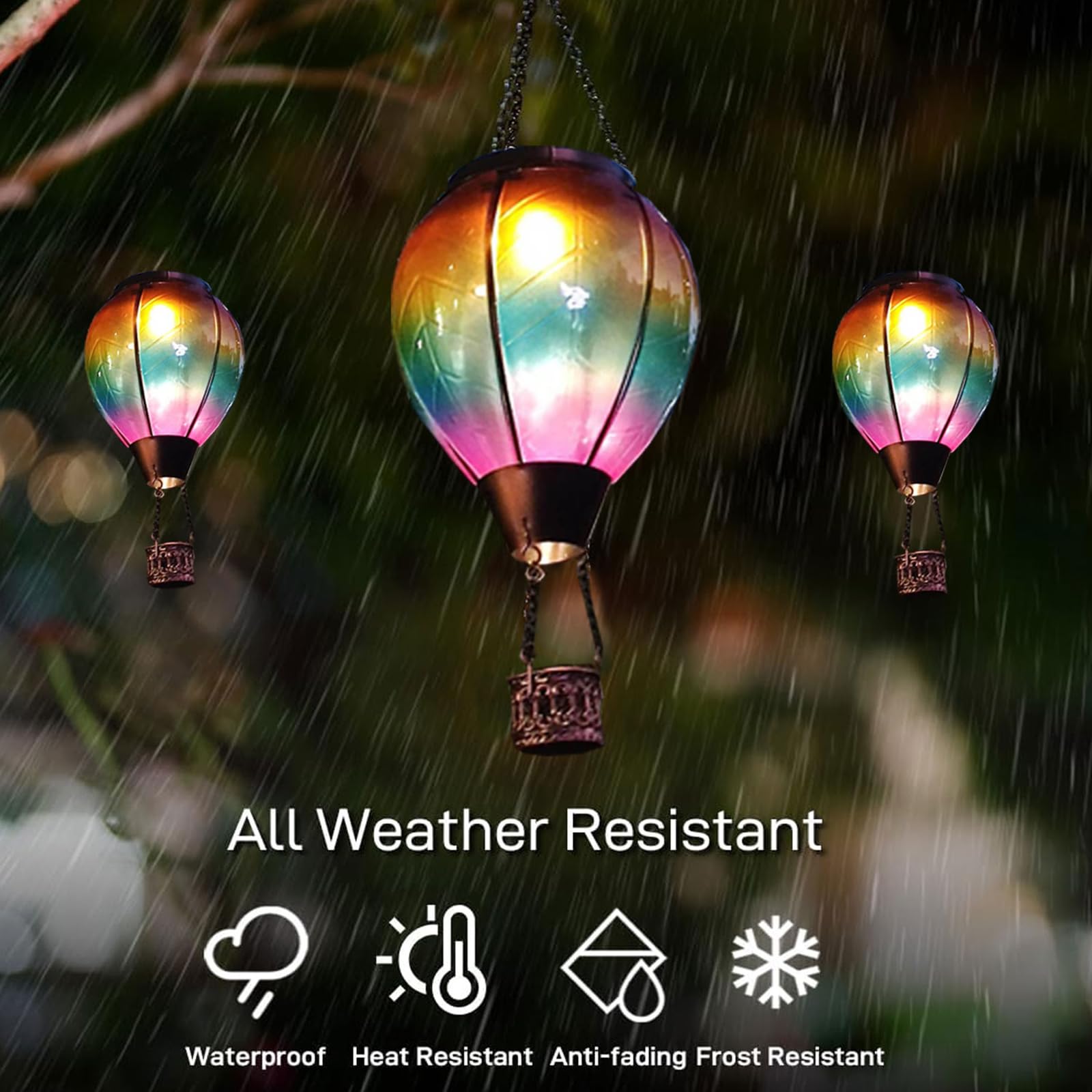 Lanterne Da Esterno Lanterna Solare A Forma Di Mongolfiera Per Giardino
