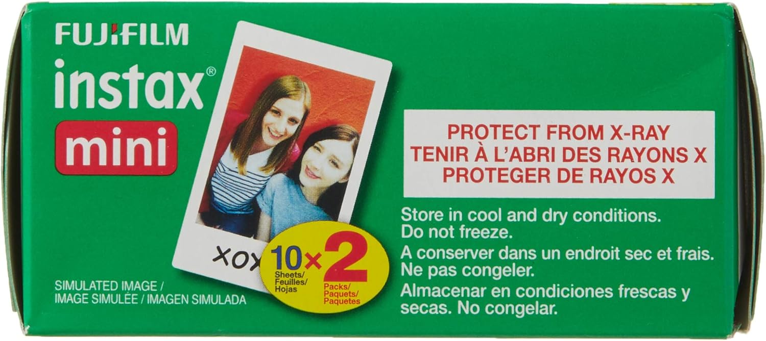 Fujifilm Instax Mini Instant Film Twin Pack (White) : Electronics