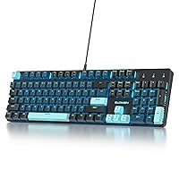 SOLIDEE tastiera gaming meccanica 100%,US Layout QWERTY,Tastiera da Gioco Cablata