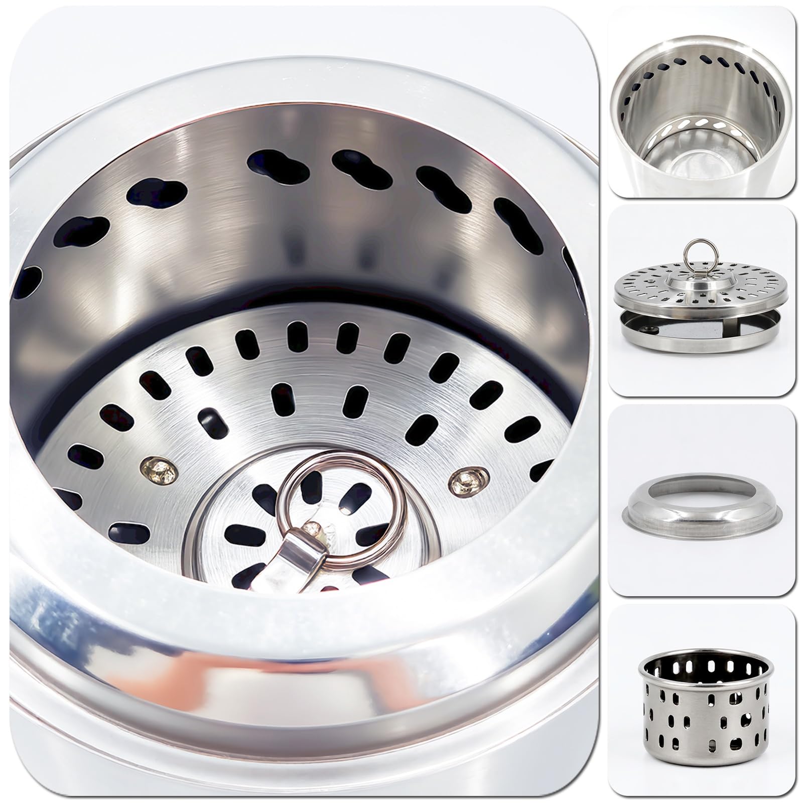 Estufa de Leña Portátil, Estufa Pellets Pequeña de Acero Inoxidable 304, Ideal para Camping, Senderismo, Supervivencia y Actividades al Aire Libre(Blue)