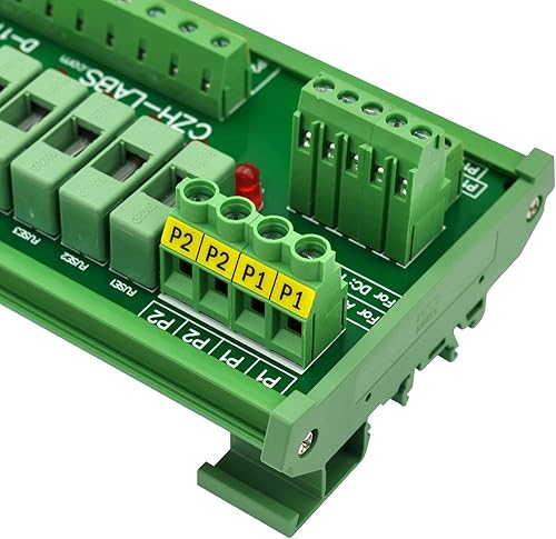 Miniatura 6 de Electronics-Salon Placa del módulo de fusible de distribución de energía de 10 posiciones para montaje en carril DIN, para AC110V
