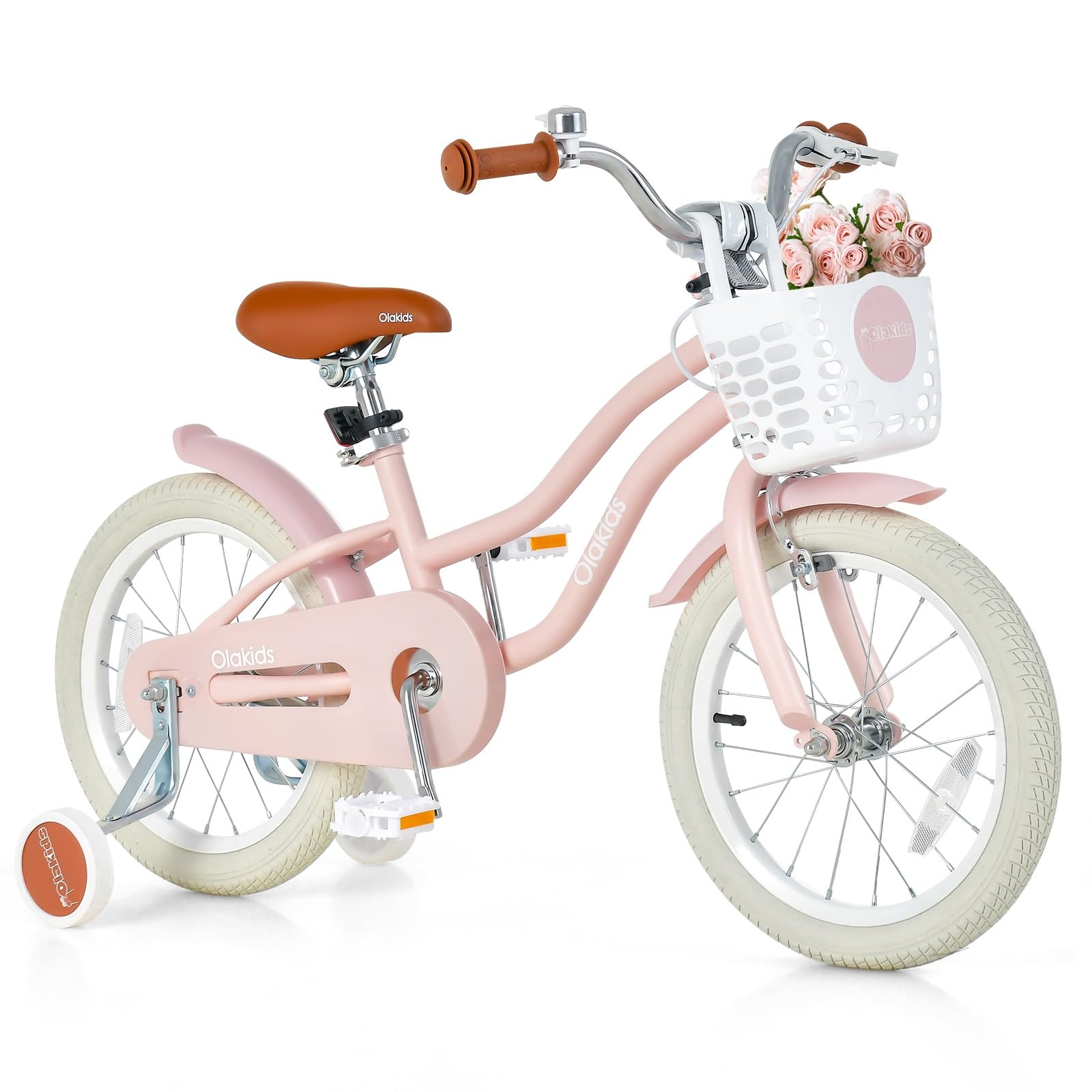 - Olakids Kids Bike, 12 14 16 18 Inch Toddlers Bike with Training Wheels Basket Safety Bell Adjustable Seat Handlebar, Children's Bicycle for Girls Boys